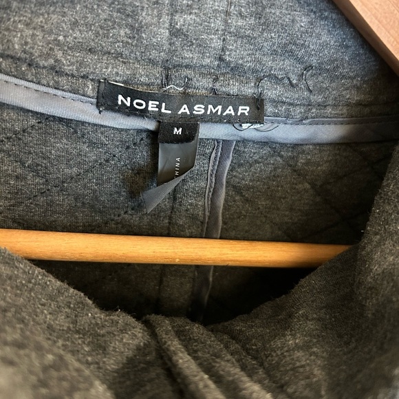 Noel Asmar M Gray Quilted Utility Jacket with elbow patches GUC - Picture 11 of 16